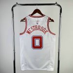 NBA 0 Westbrook Rockets 23-24 city Maillot blanc imprimé